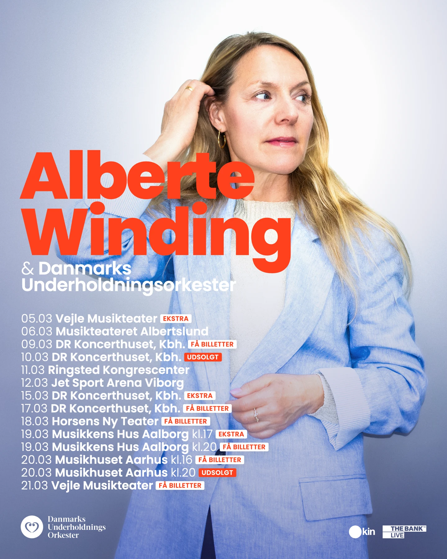 Alberte Winding & Danmarks Underholdningsorkester | tour artwork
