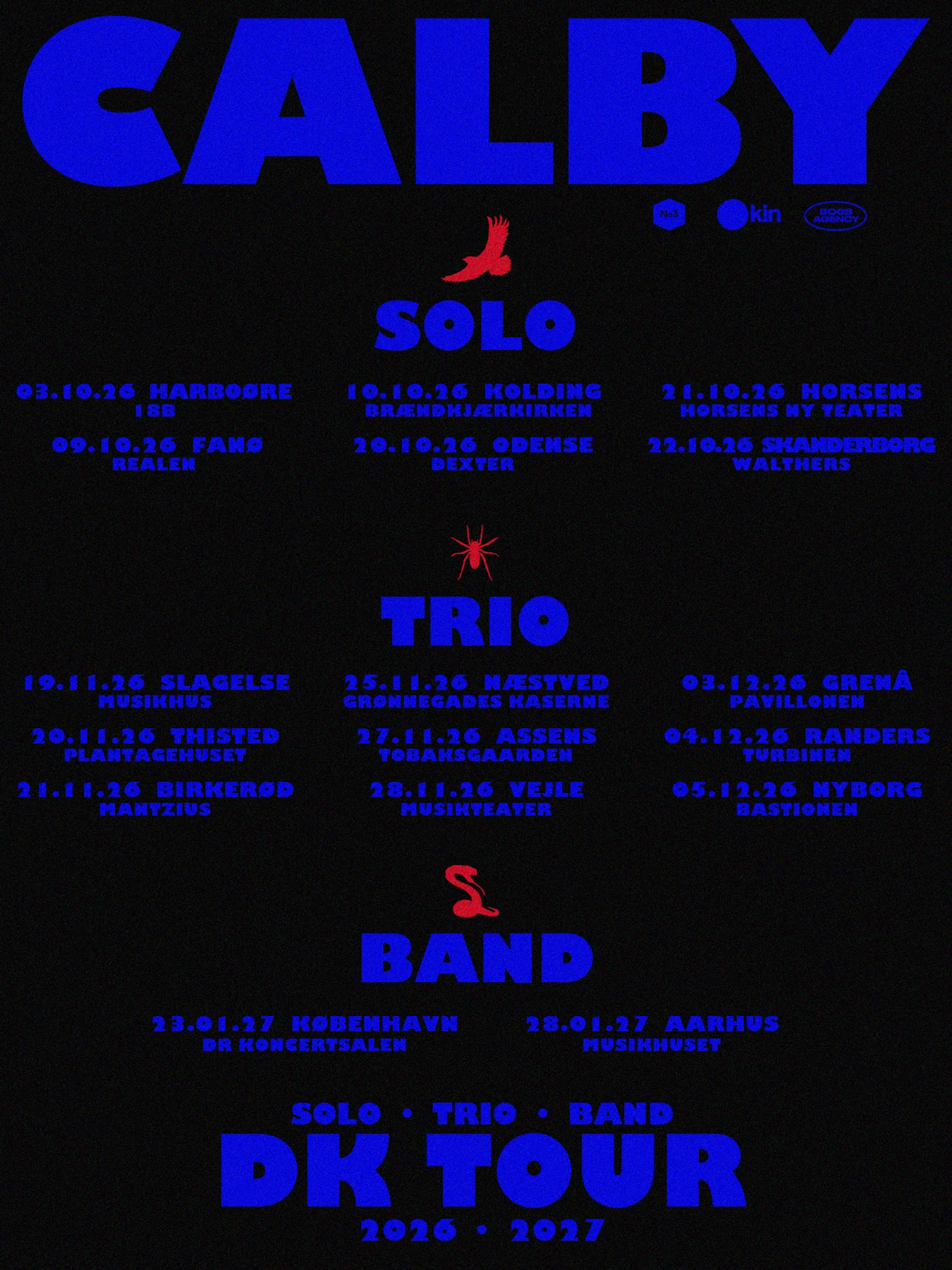 Calby | tour artwork