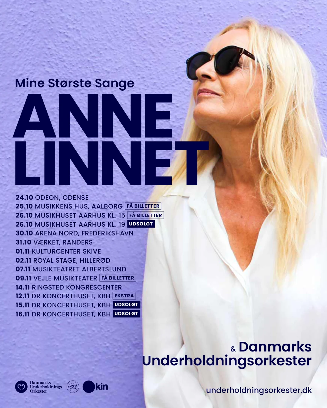 Anne Linnet & Danmarks Underholdningsorkester | tour artwork