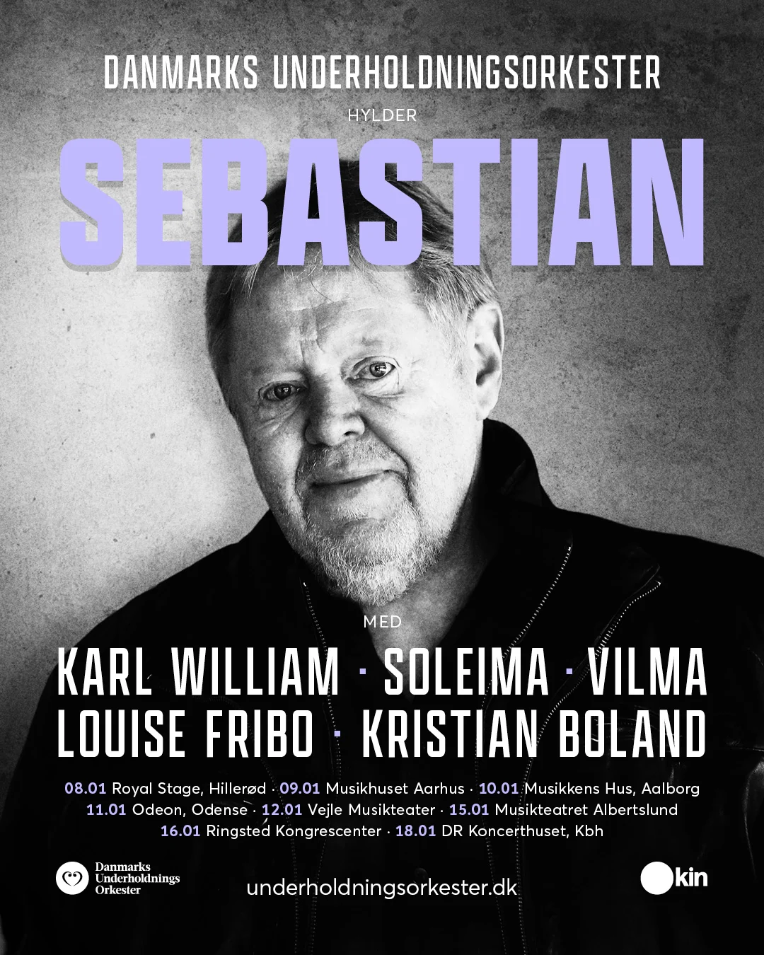Danmarks Underholdningsorkester hylder Sebastian | tour artwork