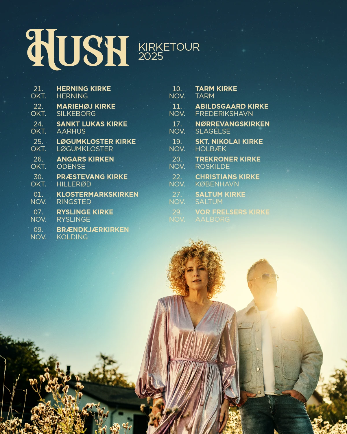 HUSH | tour artwork